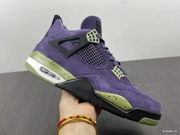 Rep Kickmax Jordan AQ9129-500 Air 4 Purple Canyon WMNS 0323